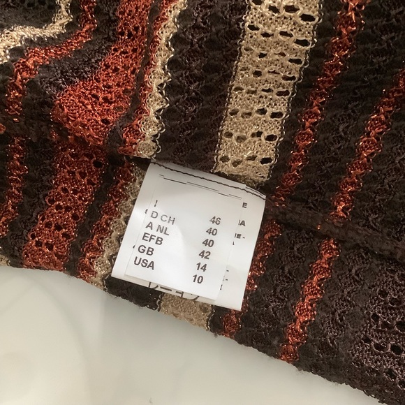 M Missoni Multicolor Metallic Knit Wrap Cardigan - Picture 9 of 9